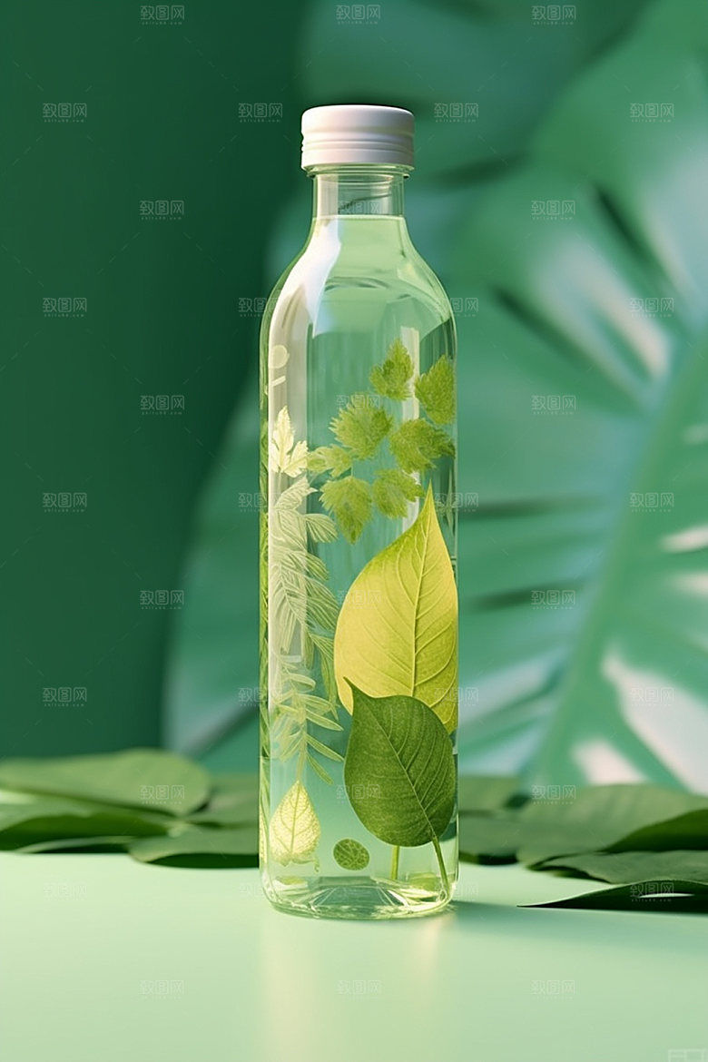 饮料瓶包装设计时尚模型