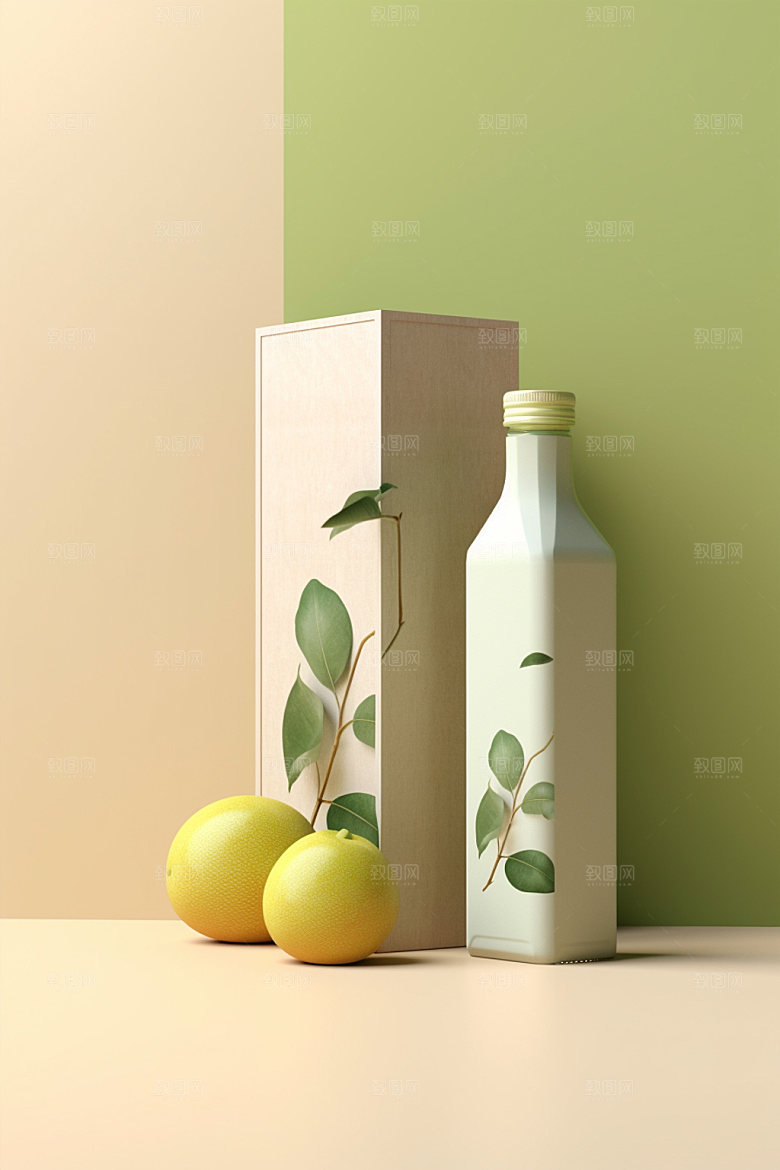 饮料瓶3D时尚模型