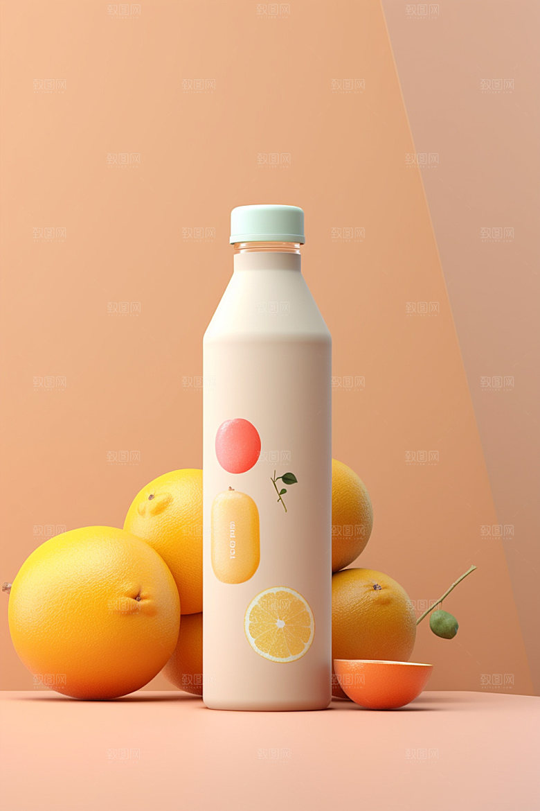 饮料瓶简约3D模型