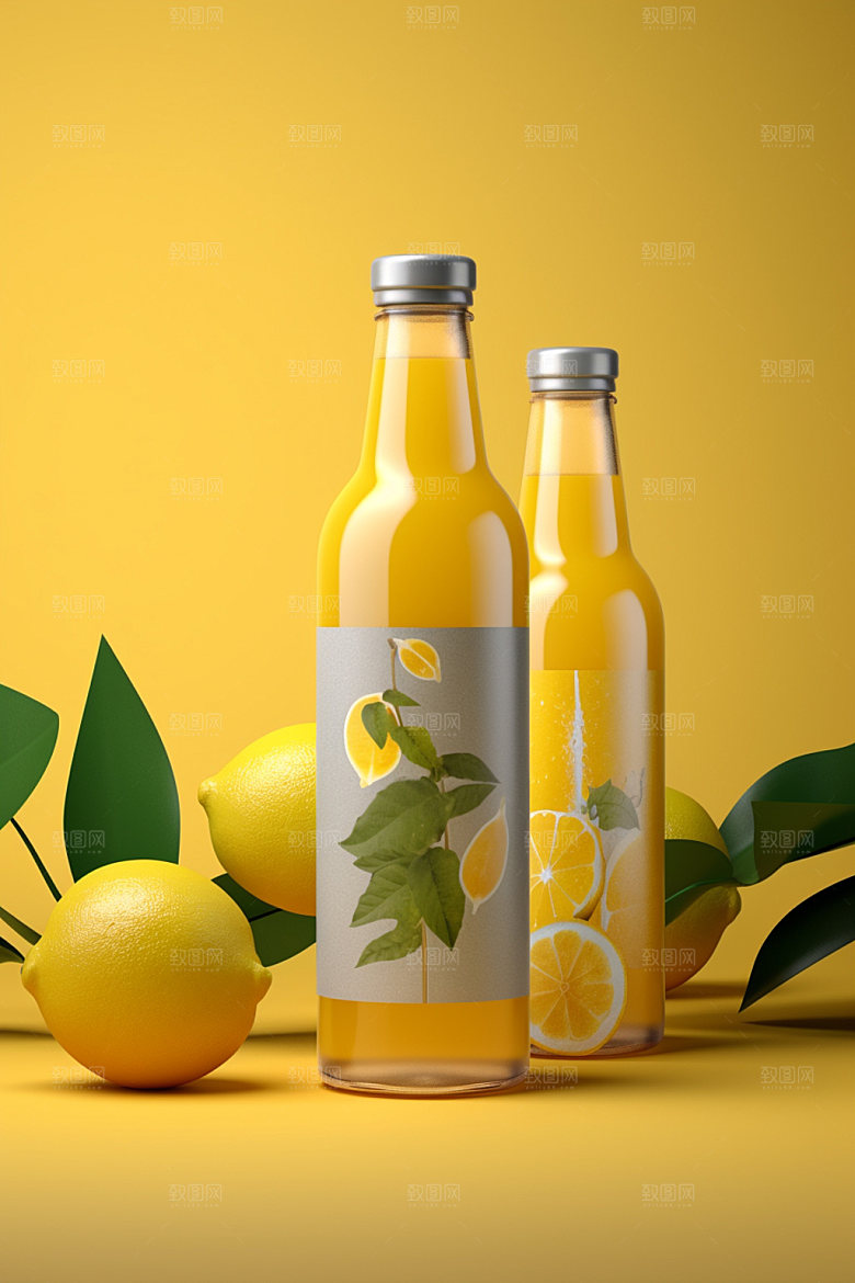 饮料瓶时尚简约模型