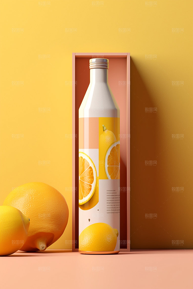 饮料瓶时尚现代模型