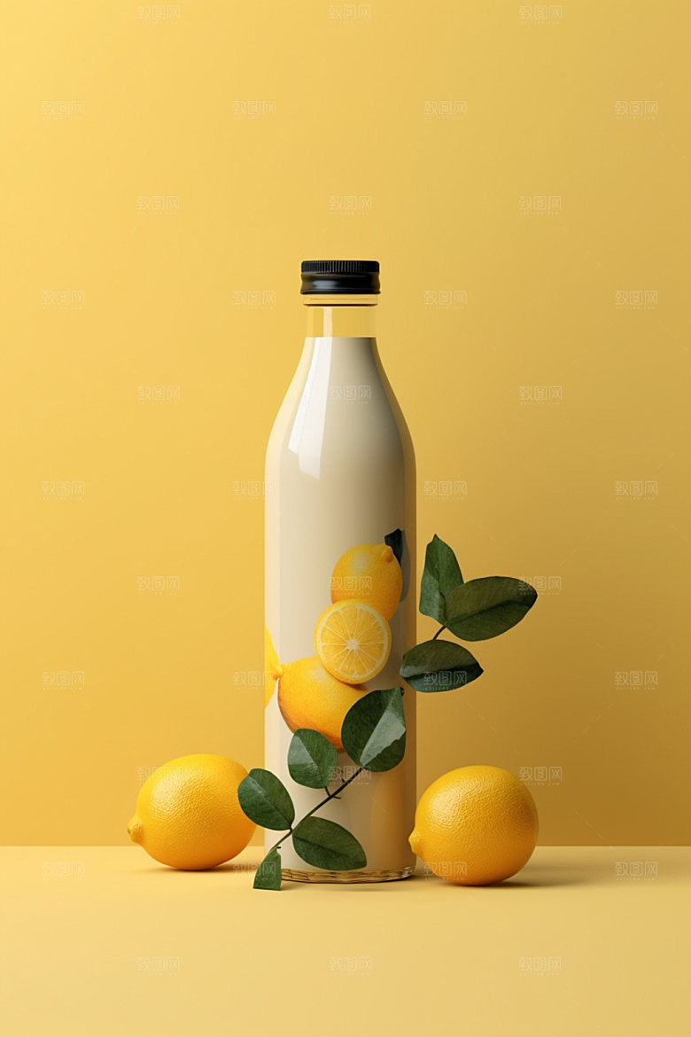 饮料瓶简约包装设计模型