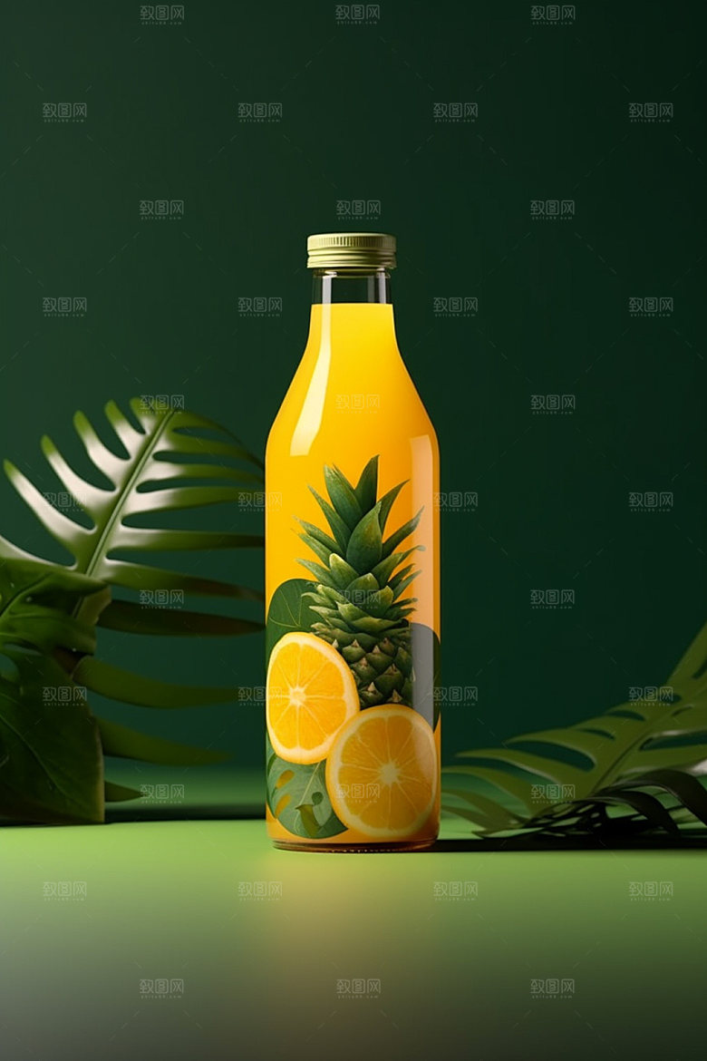 饮料瓶现代3D模型