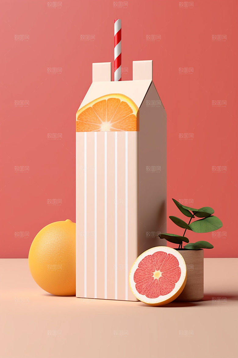 饮料瓶时尚现代模型