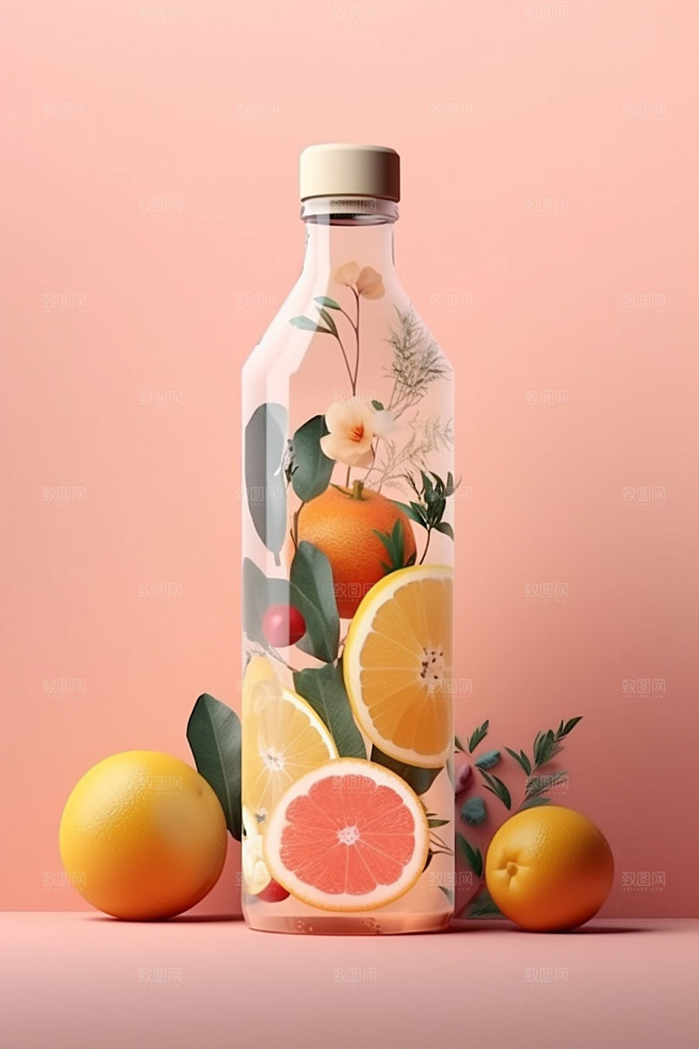 饮料瓶简约3D模型