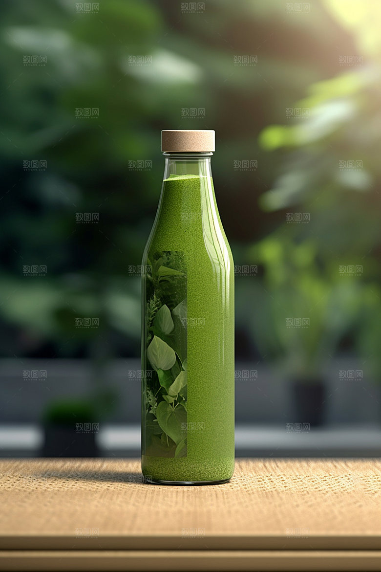 饮料瓶现代果汁模型