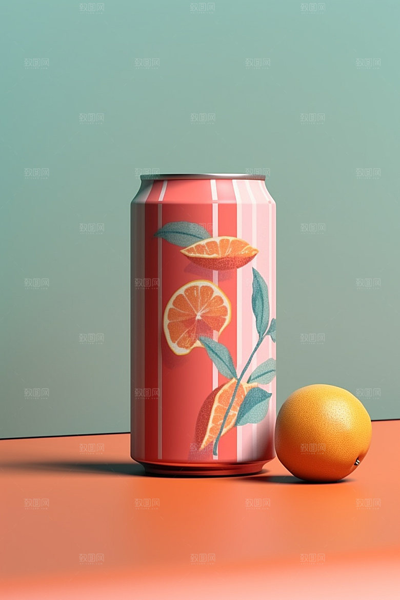 饮料瓶3D果汁模型
