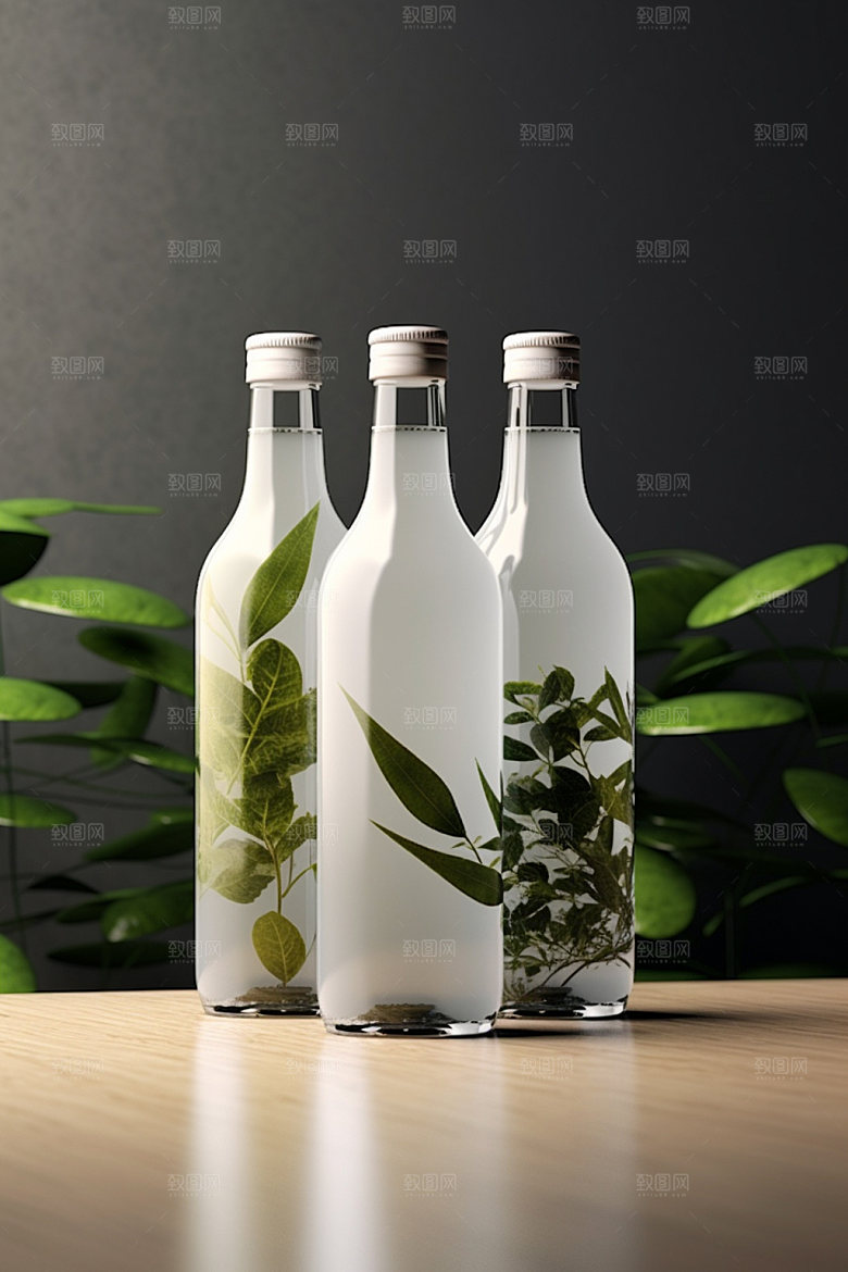 饮料瓶时尚果汁模型
