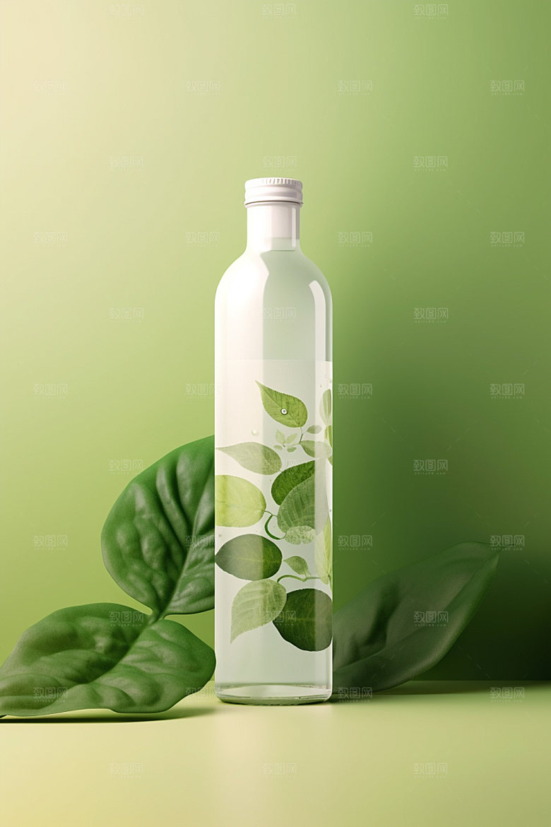 饮料瓶简约包装设计模型