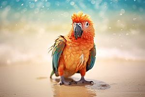 鹦鹉动物自然摄影图