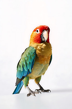 鹦鹉鸟类彩色摄影图