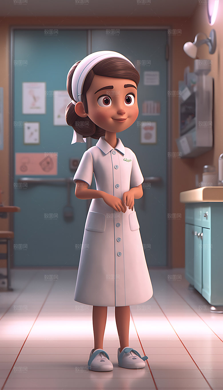医生卡通3D人物形象