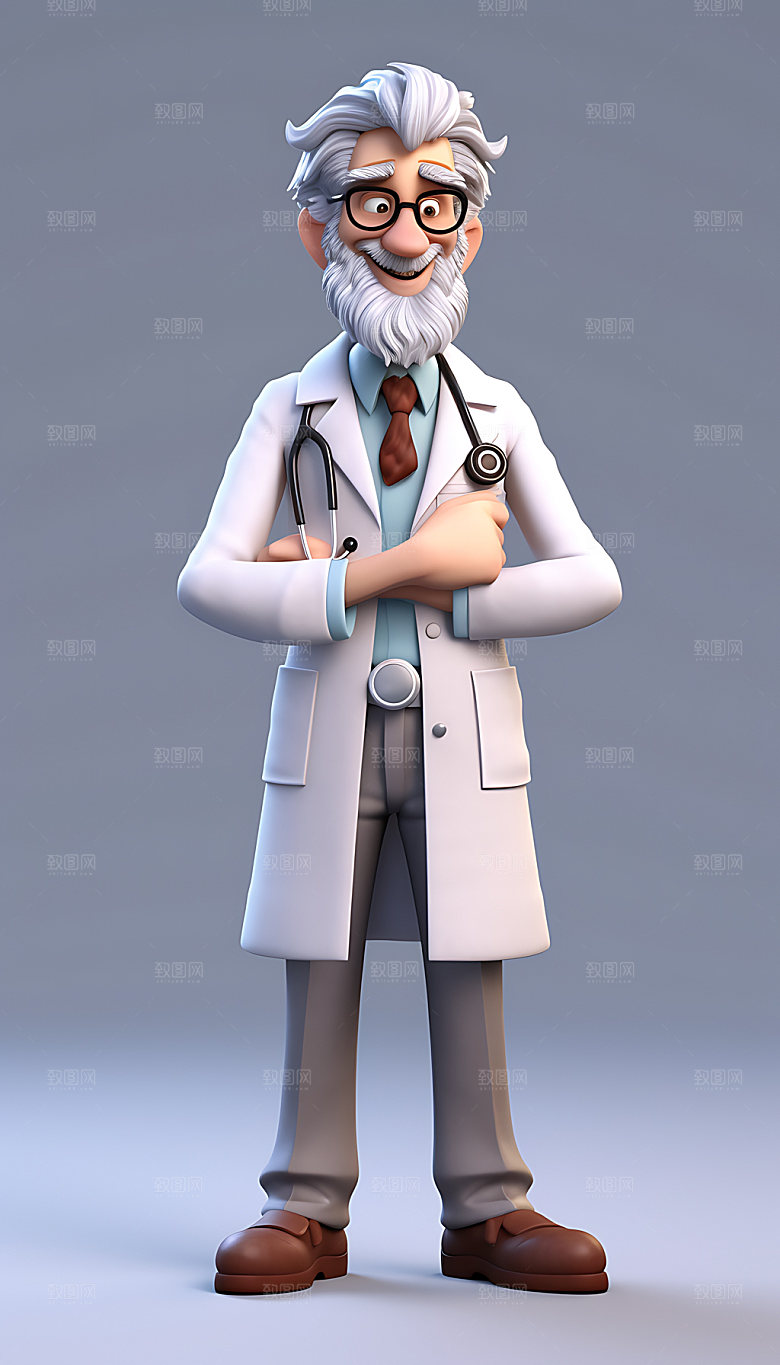 医生看病卡通人物形象
