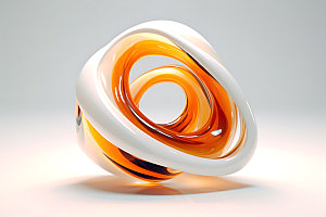 艺术品雕塑曲线3D模型