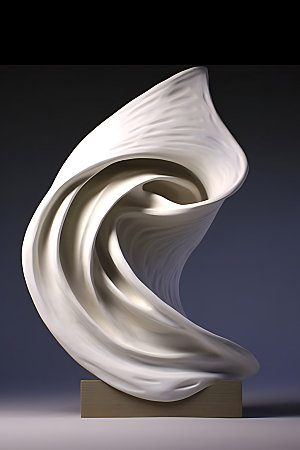 艺术品雕塑抽象曲线模型