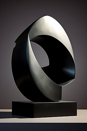 艺术品雕塑曲线抽象模型