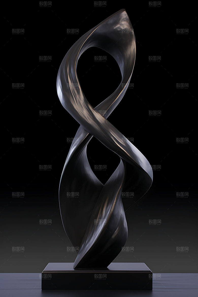 艺术品雕塑曲线3D模型