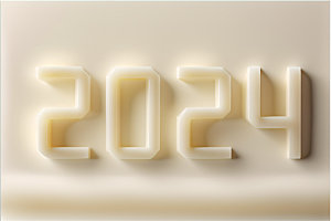 2024年3D年会艺术字