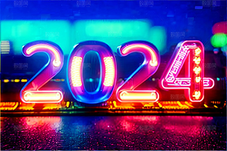 2024年龙年元旦艺术字