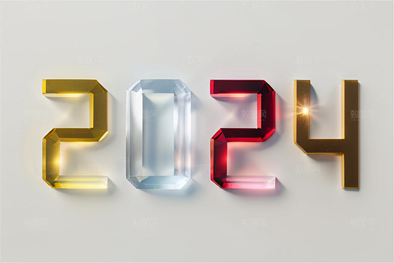 2024年创意新年艺术字