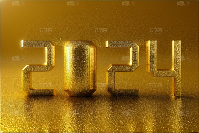 2024年新年跨年艺术字