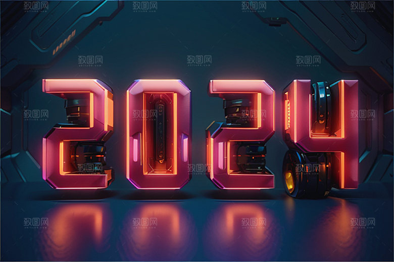 2024年创意龙年艺术字