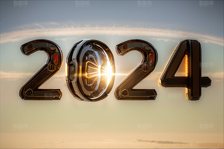 2024年年会立体艺术字