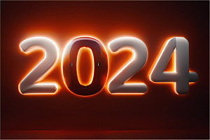 2024年科技感龙年艺术字