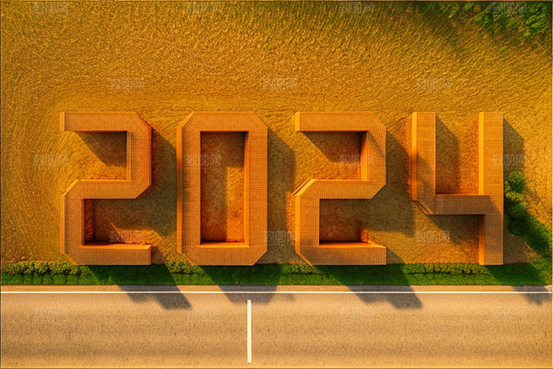 2024年新年龙年艺术字