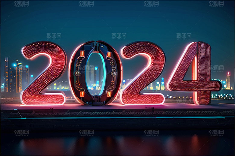 2024年新年元旦艺术字