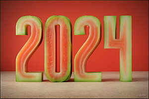 2024年跨年新年艺术字