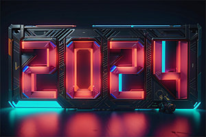 2024年立体科技感艺术字