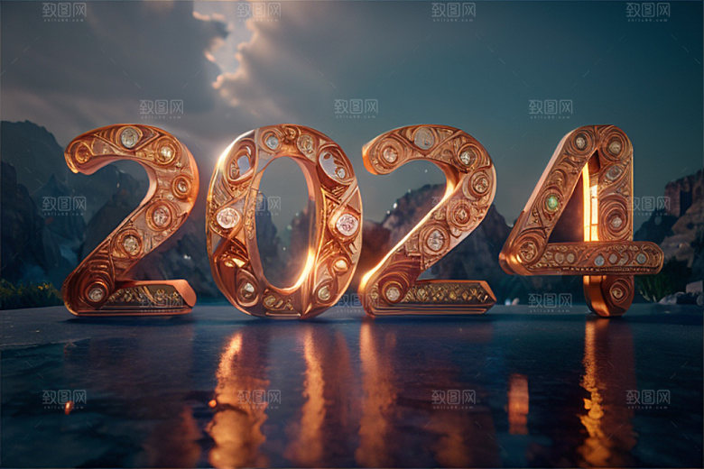 2024年时尚3D艺术字