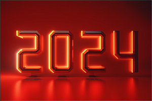 2024年时尚新年艺术字