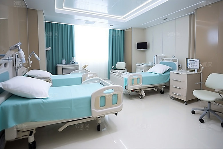 医院病房医疗治疗效果图