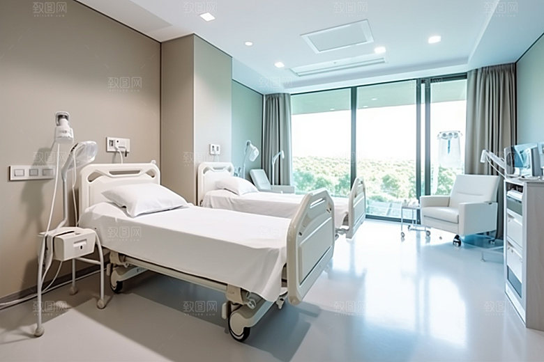 医院病房干净住院部效果图
