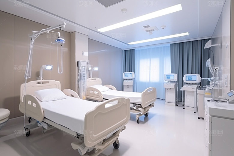 医院病房室内医疗效果图