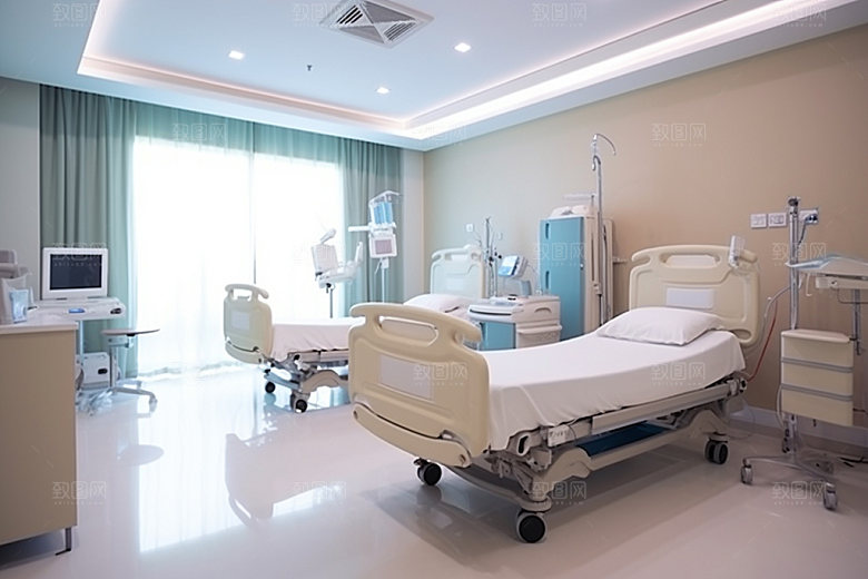 医院病房医疗治疗效果图
