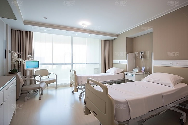 医院病房装修诊疗效果图