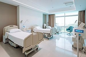 医院病房诊疗医疗效果图
