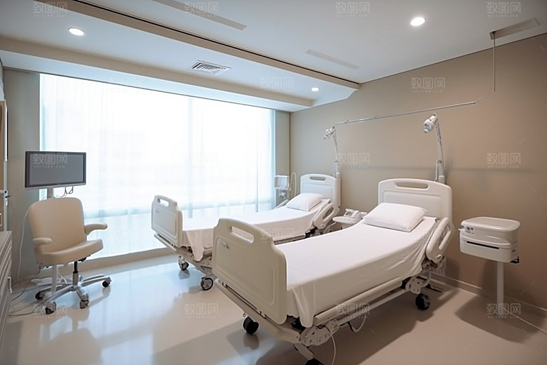医院病房干净室内效果图