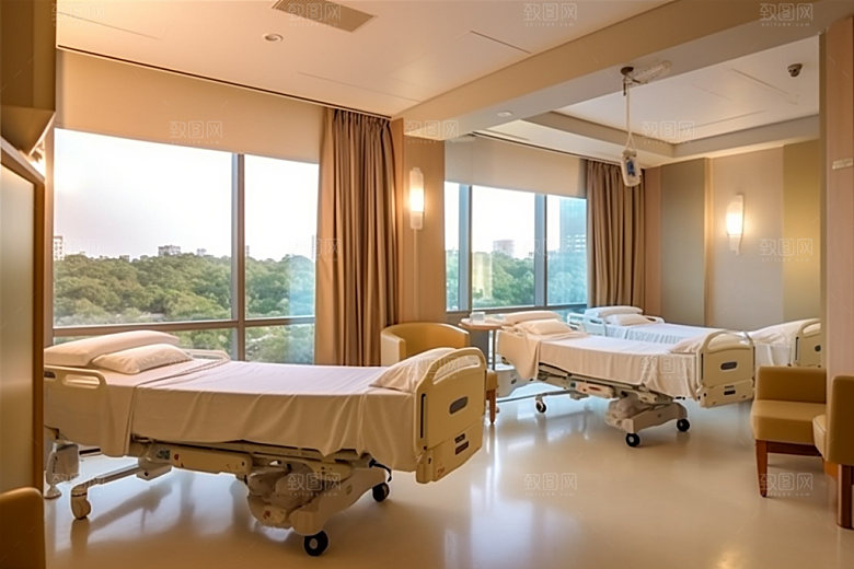 医院病房住院部室内效果图