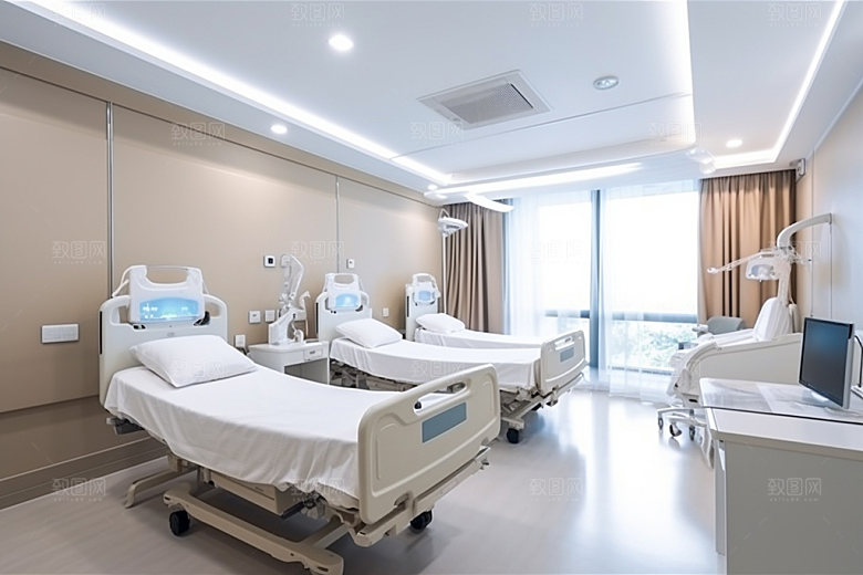 医院病房干净室内效果图