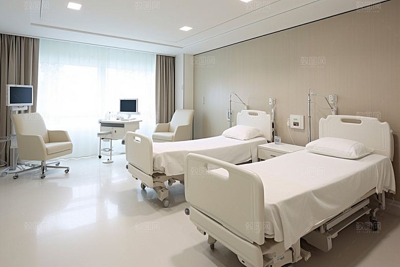 医院病房装潢住院部效果图