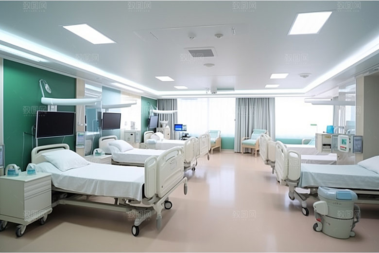 医院病房设计简约效果图