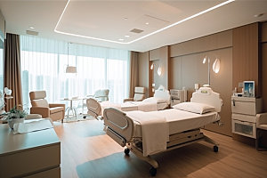 医院病房卫生医疗效果图