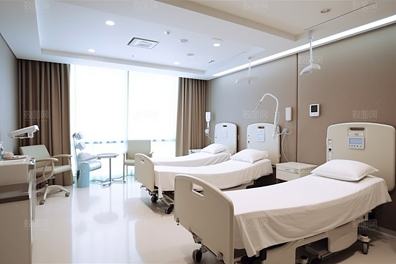 医院病房室内干净效果图