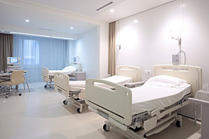 医院病房室内干净效果图