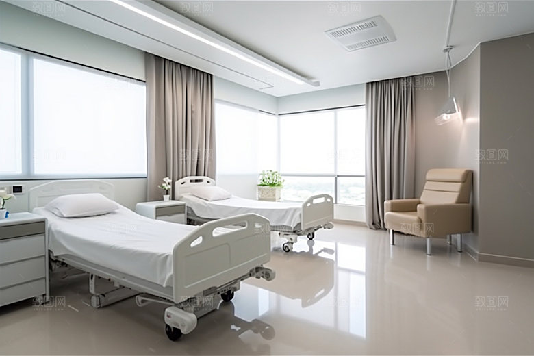 医院病房装潢医疗效果图