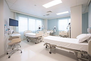 医院病房医疗简约效果图